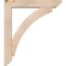 Ekena Millwork Thorton Slat Smooth Bracket w/ Offset Brace, Douglas Fir, 5 1/2"W x 28"D x 32"H BKT0604X28X32THR06SDF - alternate 3